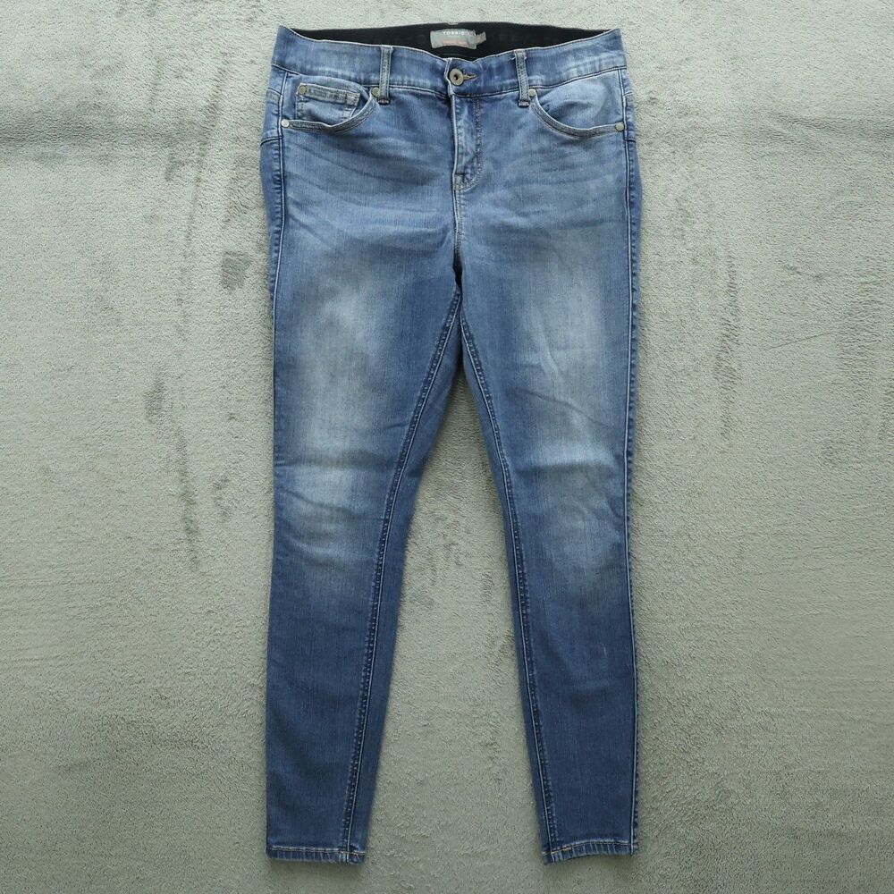 Torrid Jeans Women's Size 12R Blue High-Rise Bombshell Skinny Denim 28" Inseam